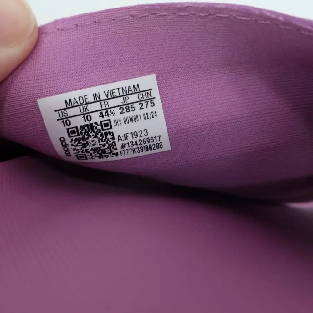 Adidas Men's Adilette Comfort Slides Purple Size 10